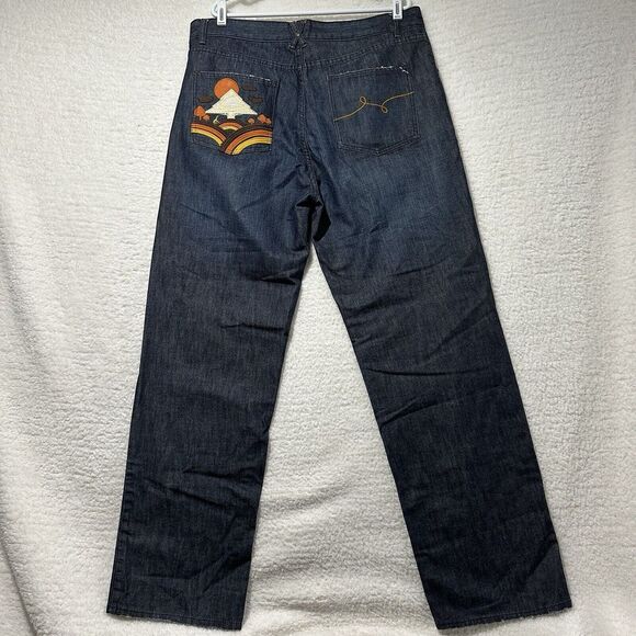 LRG VTG Y2K Men's Baggy Skater Jeans The Hills Have Eyes V21346C47 Size 38‎